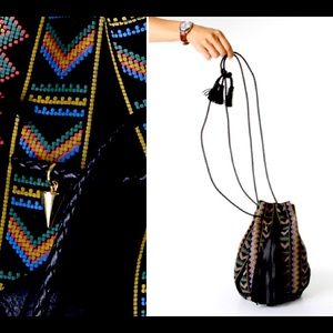 Wendy Nichol NYC Aztec Bullet bucket bag